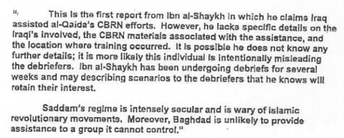 The DIA Disbelieved al-Libi's Claim About Iraq---A Year Before the Tenet Urged its Inclusion in UN Brief