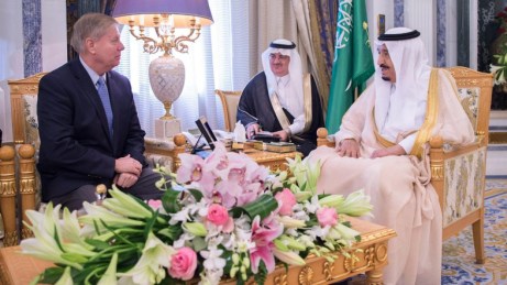 Lindsey Graham in Riyadh with Saudi King Salman